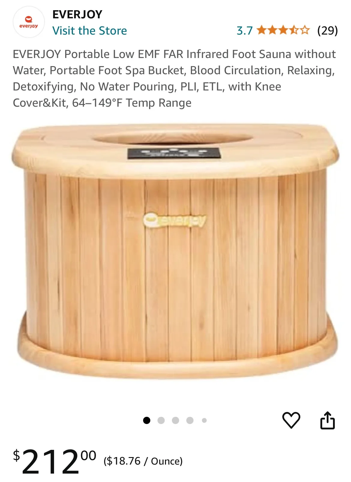 EVERJOY Foot Sauna thumbnail