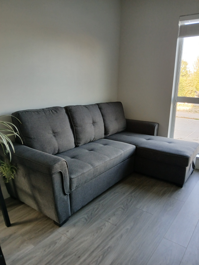 Reversible "L" - condo sized sectional w/ storage