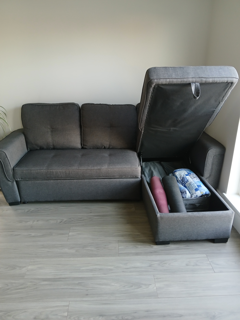 Reversible "L" - condo sized sectional w/ storage - photo 4