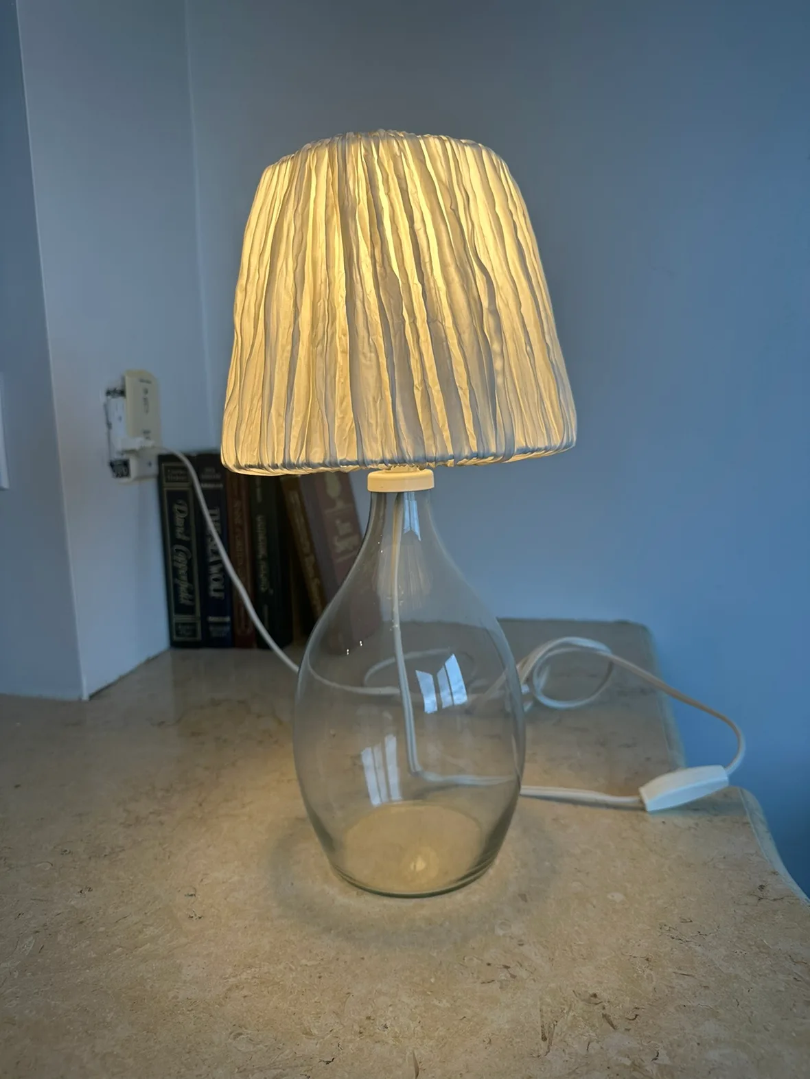 IKEA lamp with glass base #freecycle thumbnail