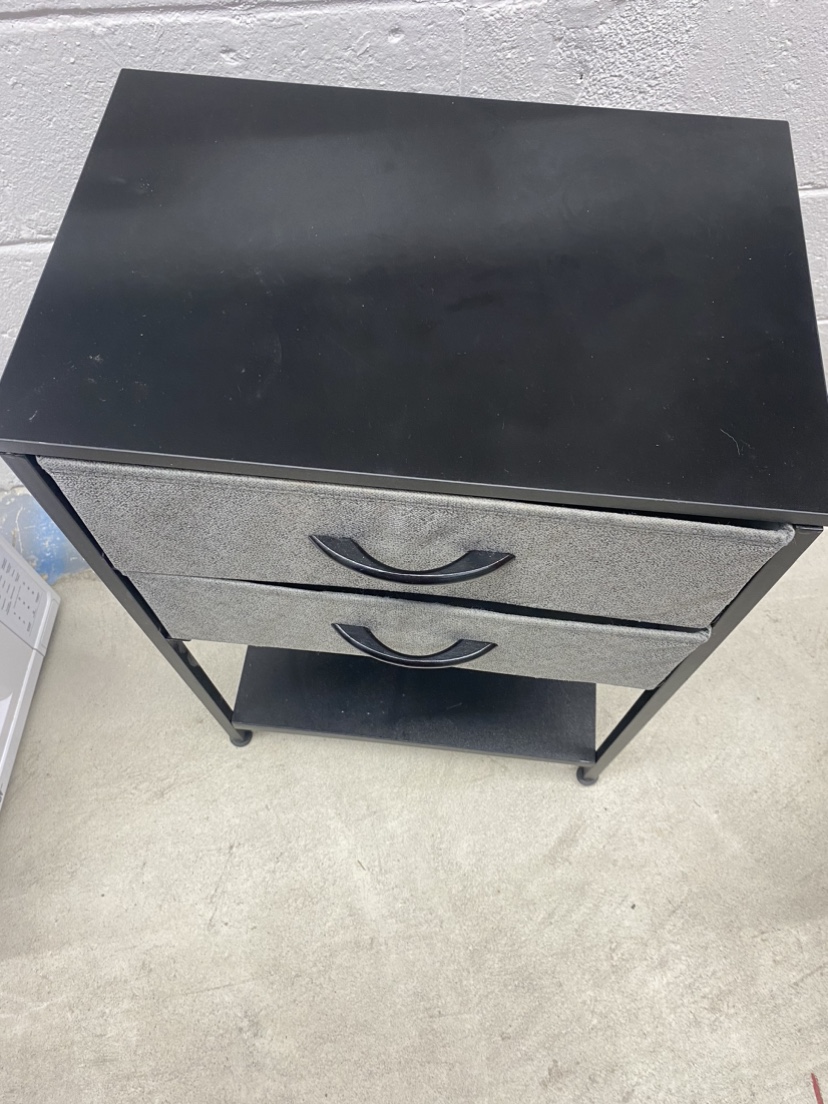 Nightstand with Two Fabric Drawers - photo 3