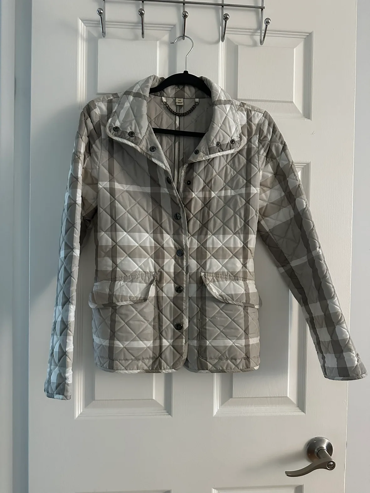 Burberry Quilted Fall Jacket - Water Resistant - Sz XS Petite thumbnail