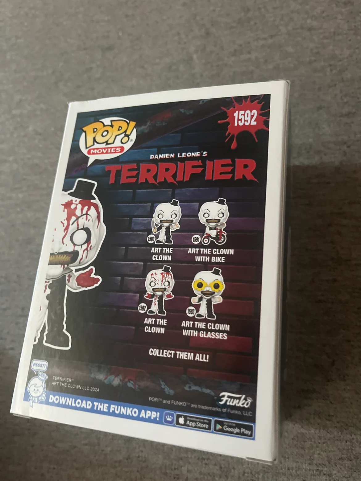 Pop Movies - Art The Clown - Terrified - Funko Pop image indicator(2)