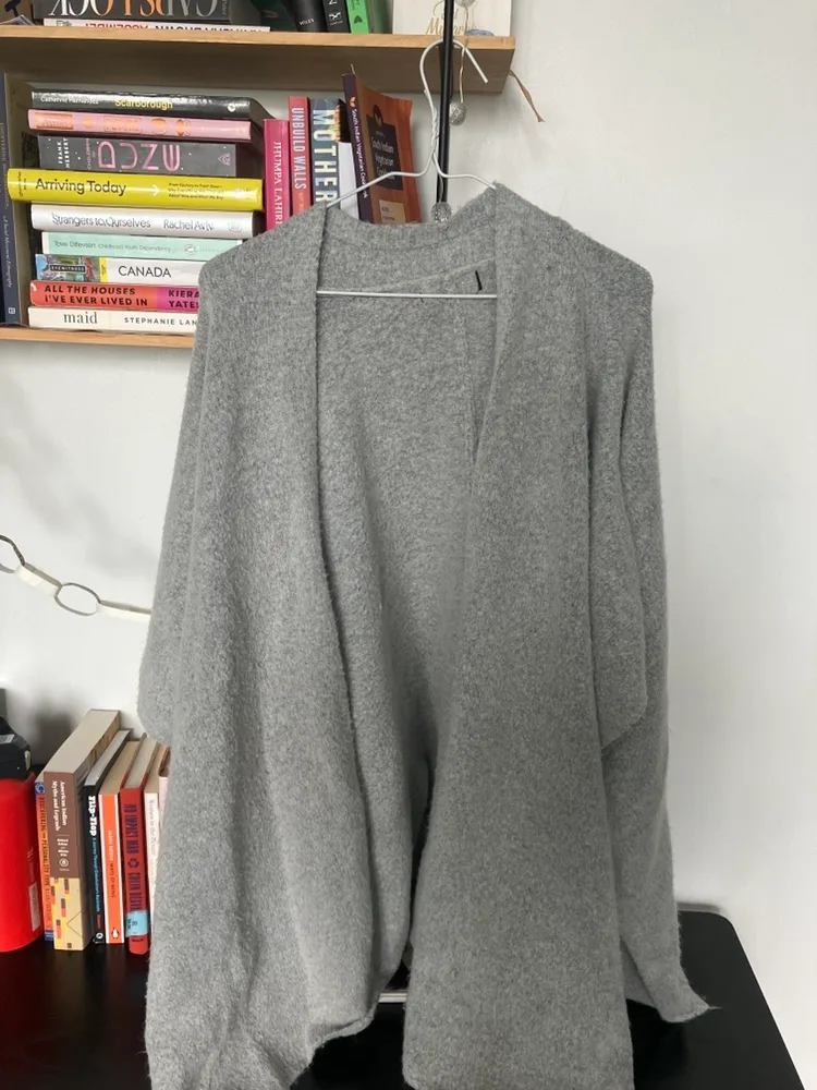 Grey Oversized Cardigan thumbnail