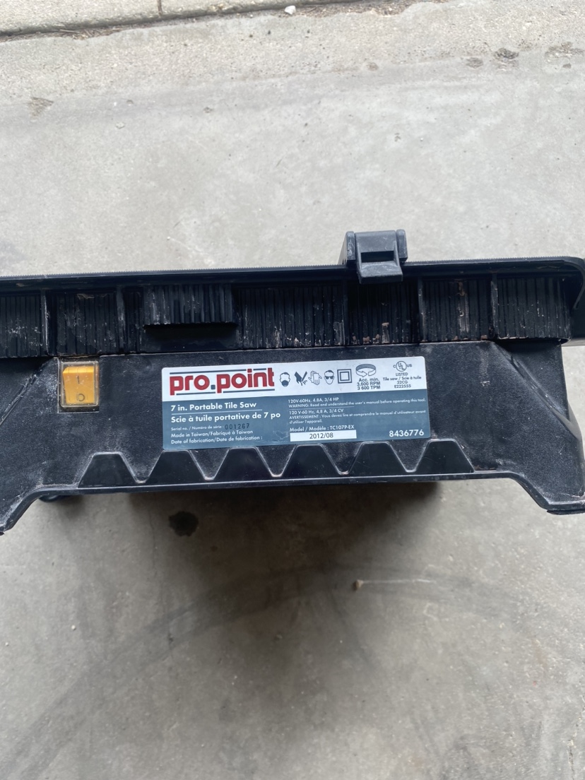 Pro Point 7" Portable Tile Saw - photo 3