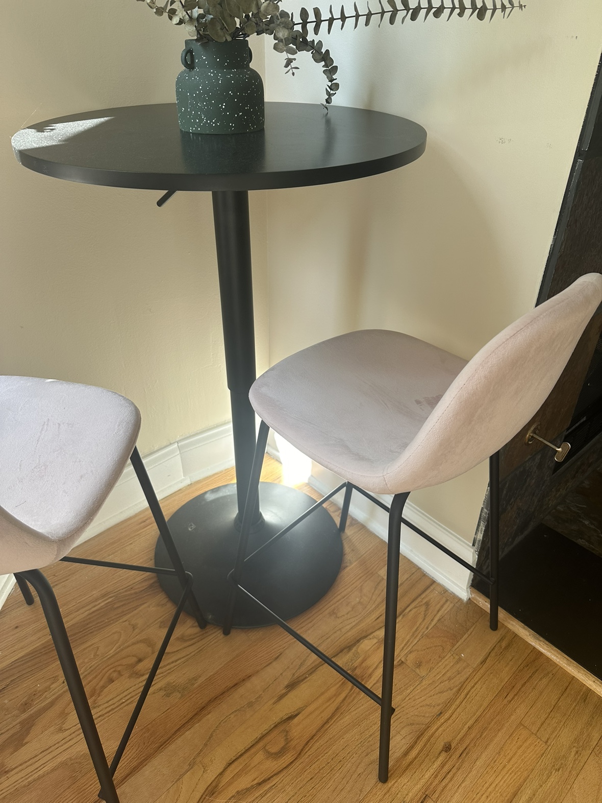Pink Velvet Counter Stools - photo 2