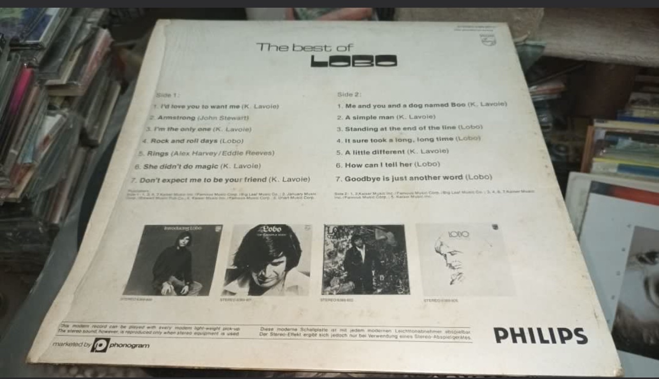 The Best of Lobo Vinyl Record - photo 2