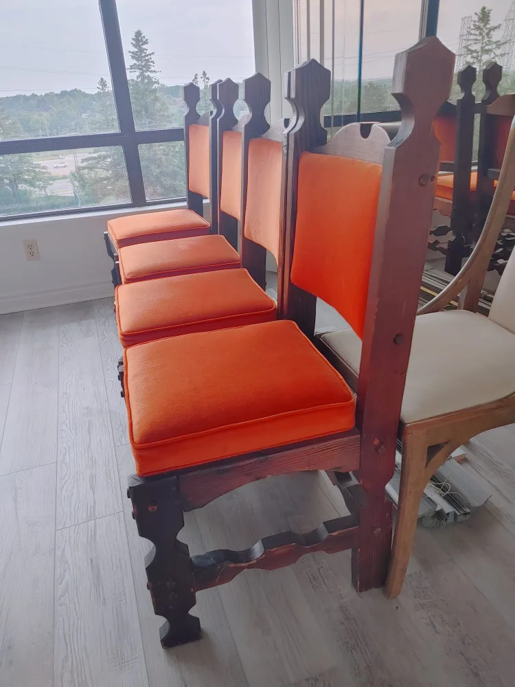 4x Sturdy wood chairs - #freecycle thumbnail