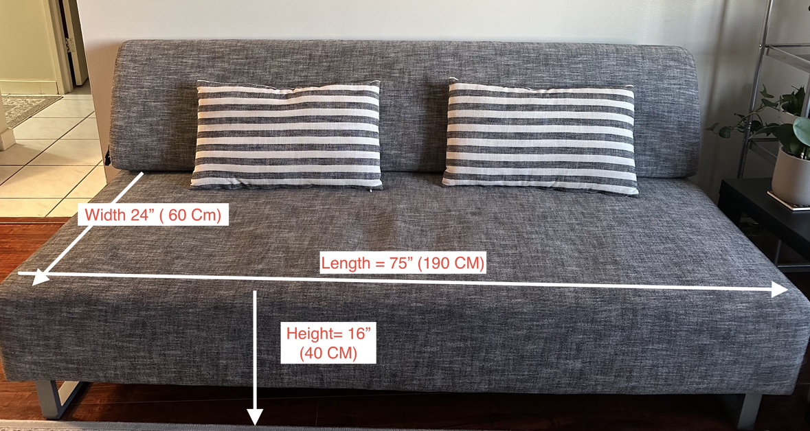 Grey Futon Sofa Bed