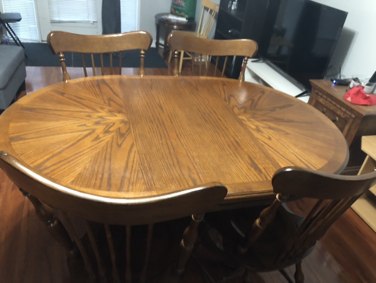Wooden Dining Table and Chairs - photo 3