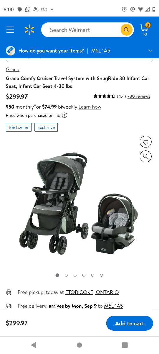 Graco Comfy Cruiser Travel System
