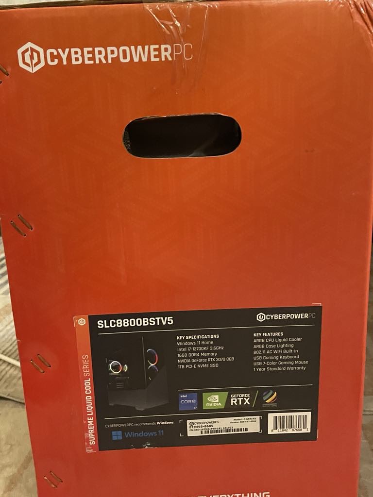 CyberPowerPC Supreme Liquid Cool Series Desktop Computer
