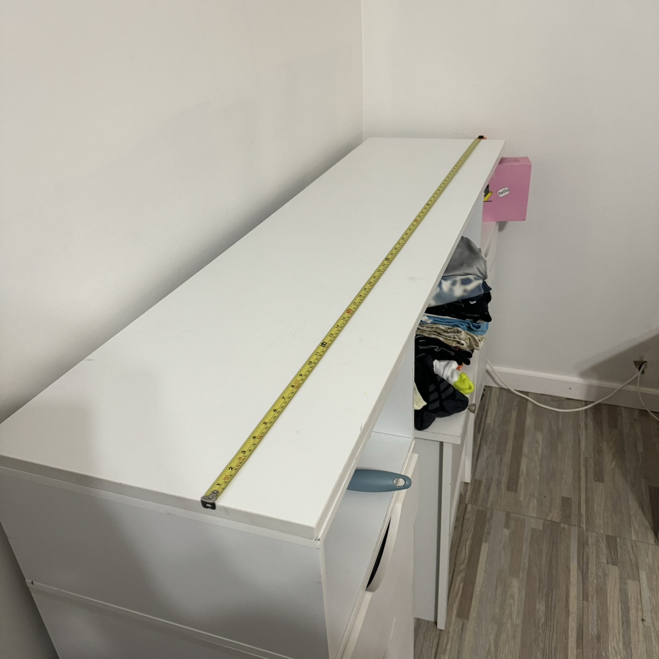 White Desk with Drawers - photo 3