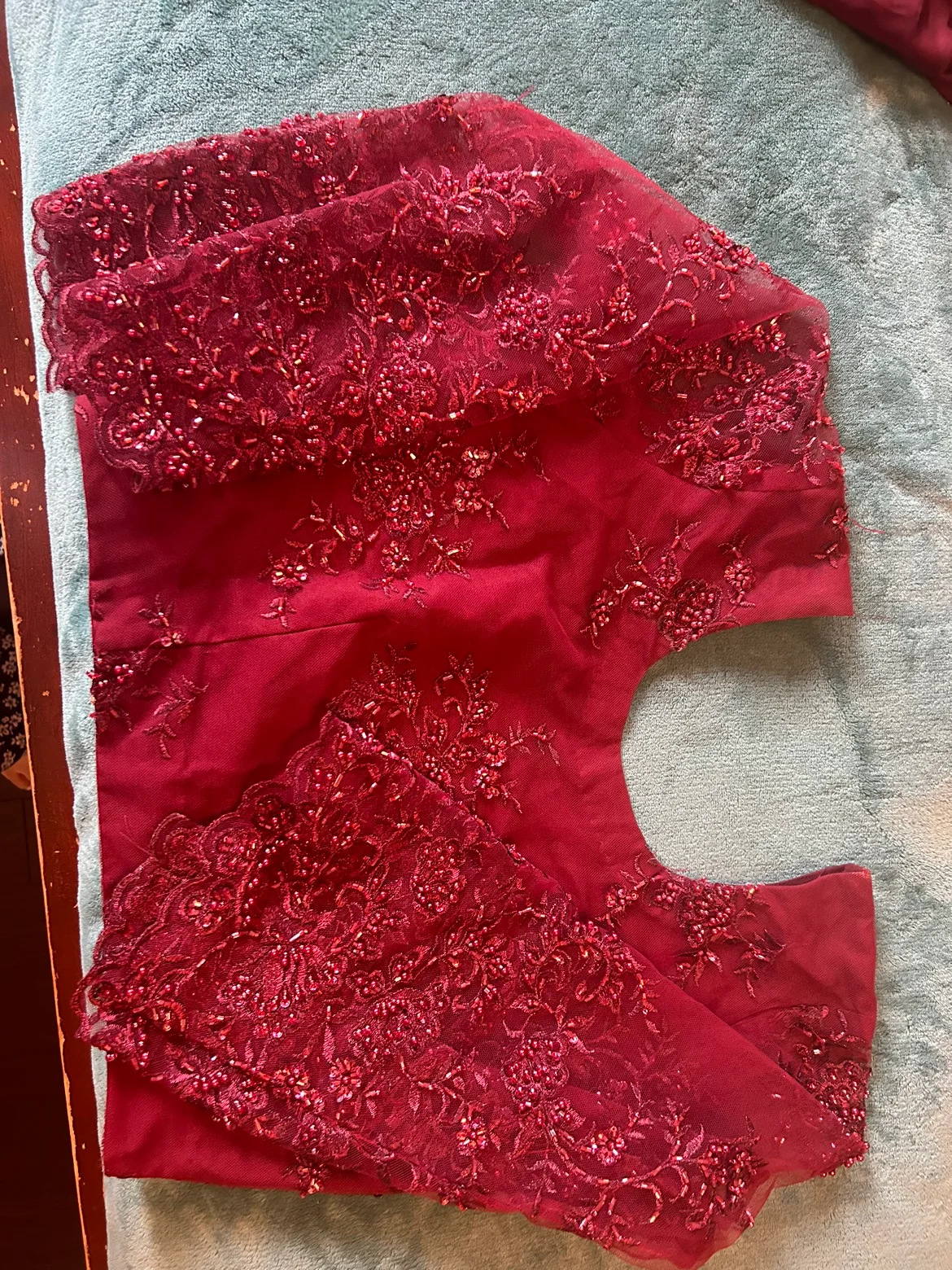 Burgundy  dress thumbnail