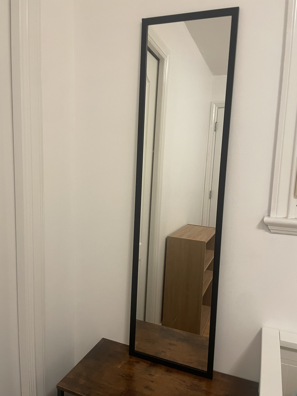 Full Length Mirror with Black Frame