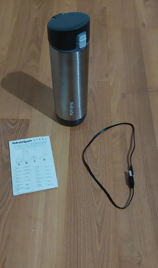 Stainless steel flask with charger#freecycle thumbnail