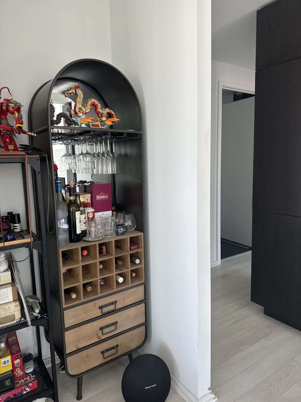 Bar Cabinet With Wine Rack