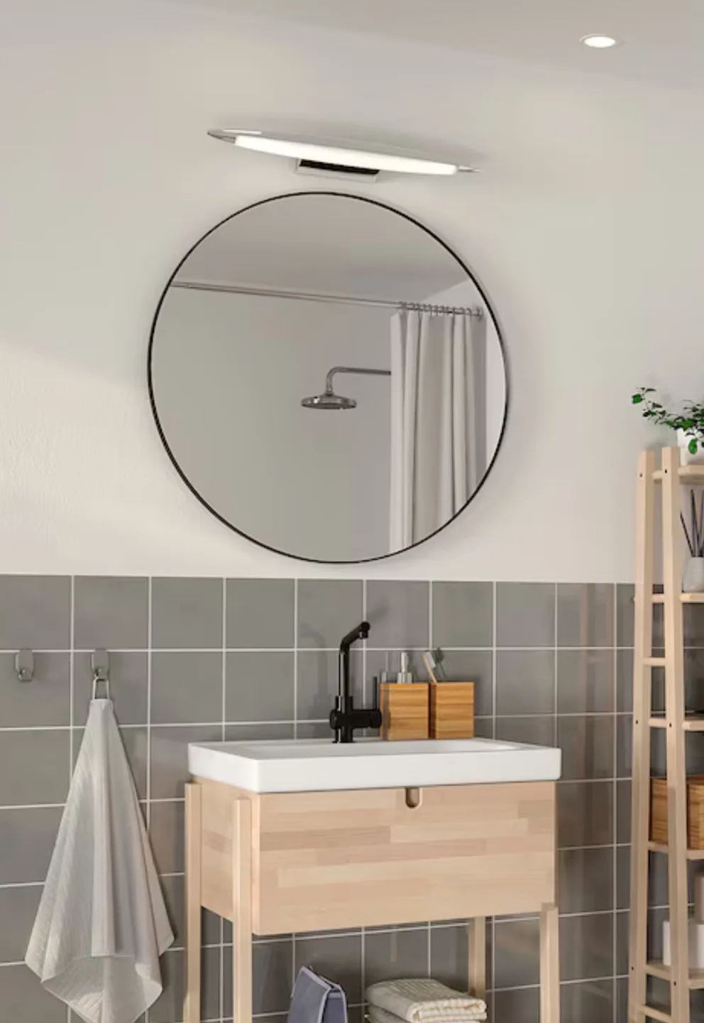 Round Black Big Mirror - must go asap #moving sale image indicator(2)