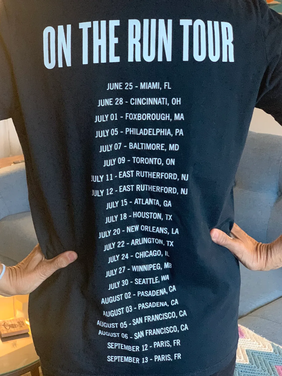 2014 Beyonce On The Run Tour T-Shirt image indicator(4)