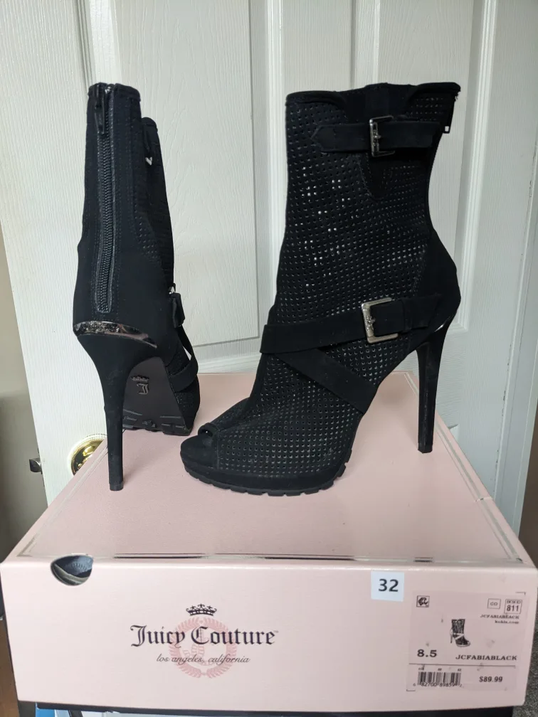 Juicy Couture Black Booties image indicator(2)