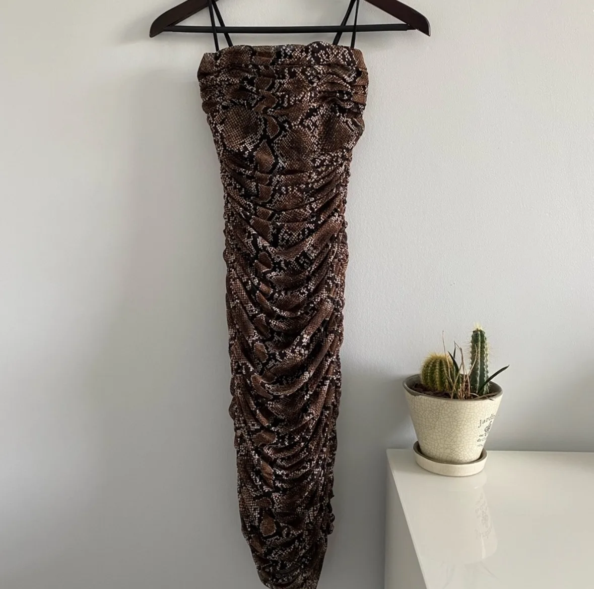 Babaton | Snake Print Midi Dress - 00 image indicator(2)
