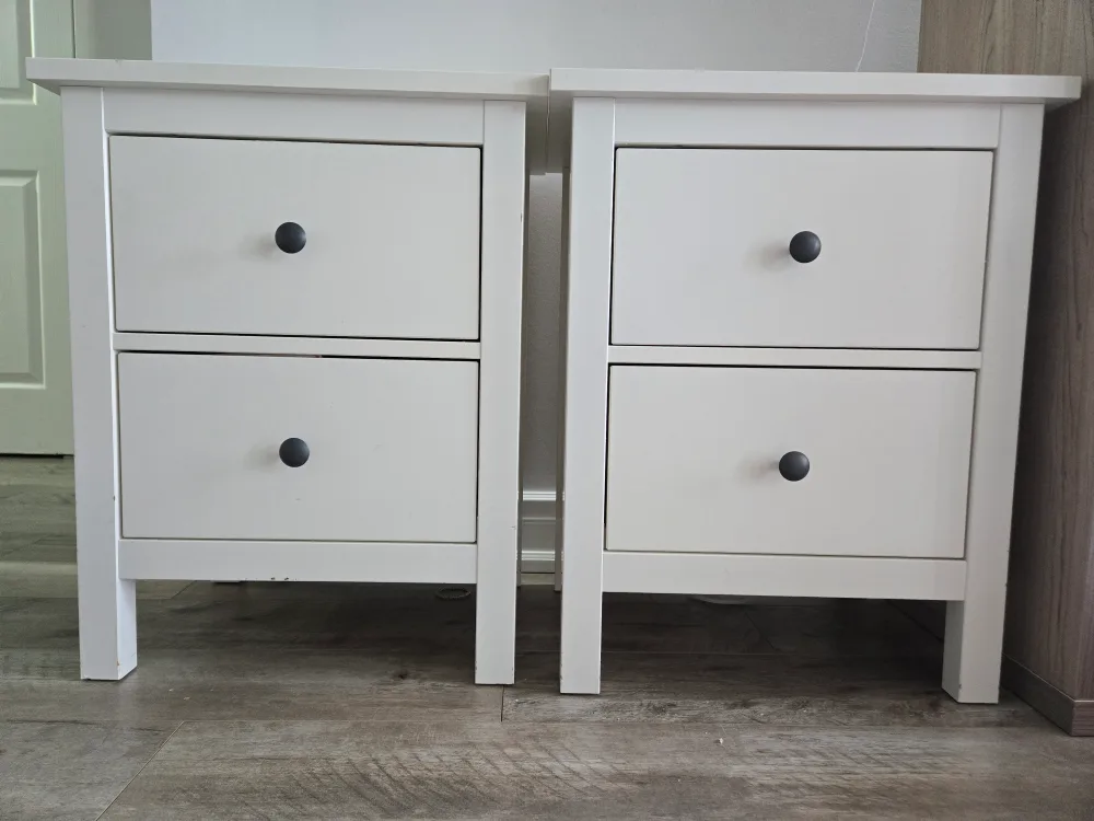 White Nightstands (Pair)