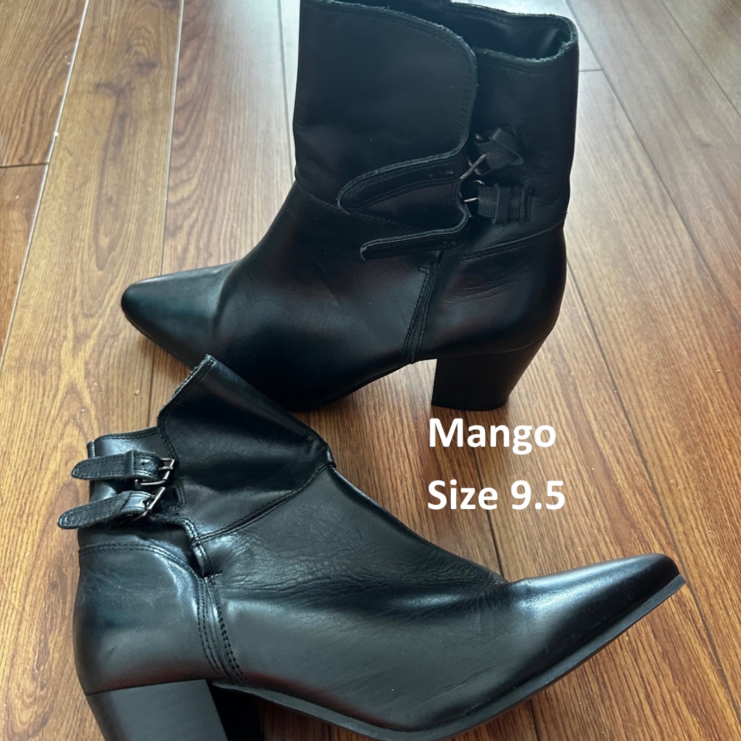 Mango Black Ankle Boots
