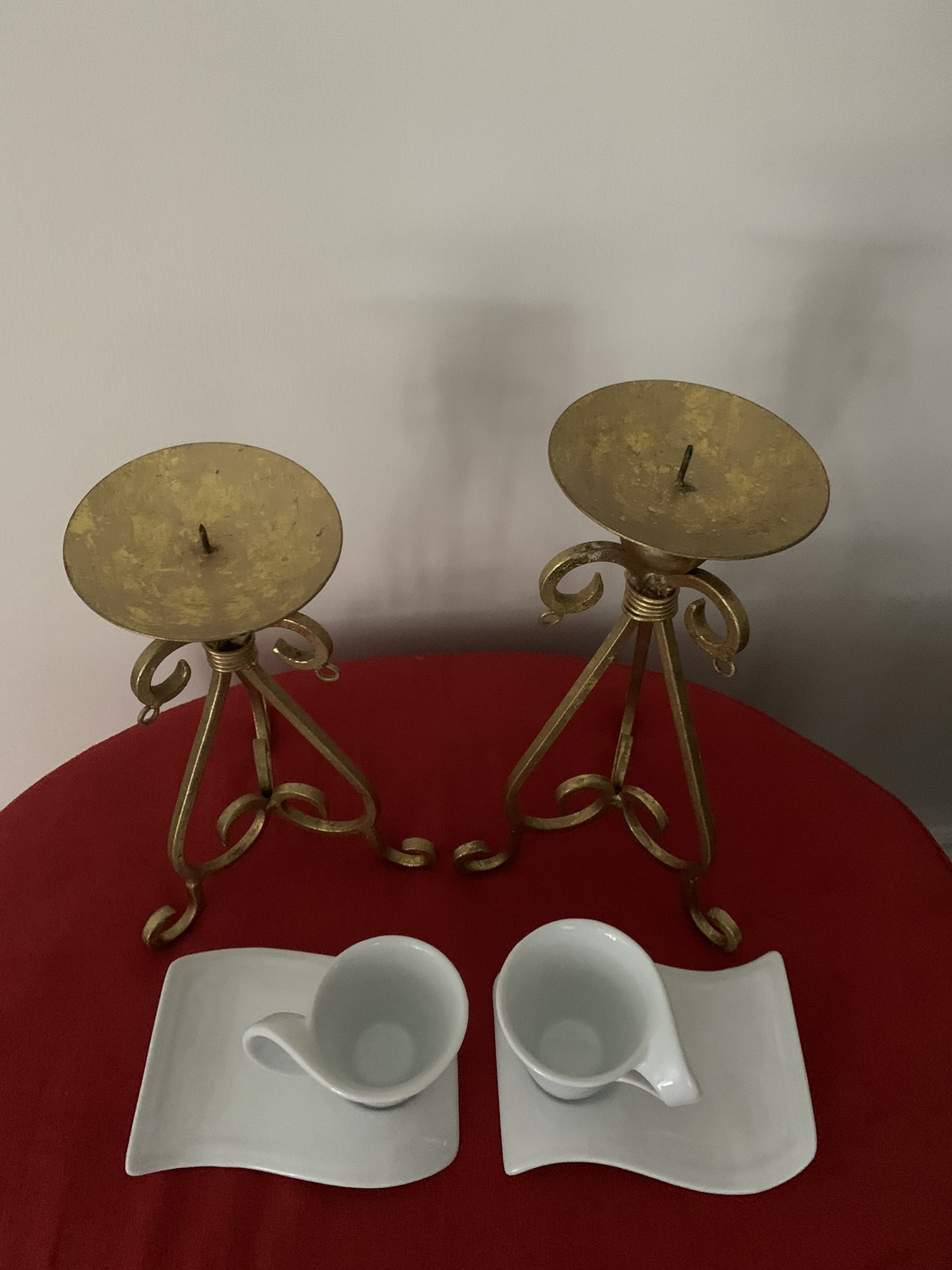 Gold Candle Holders and Cups and Saucers - photo 2