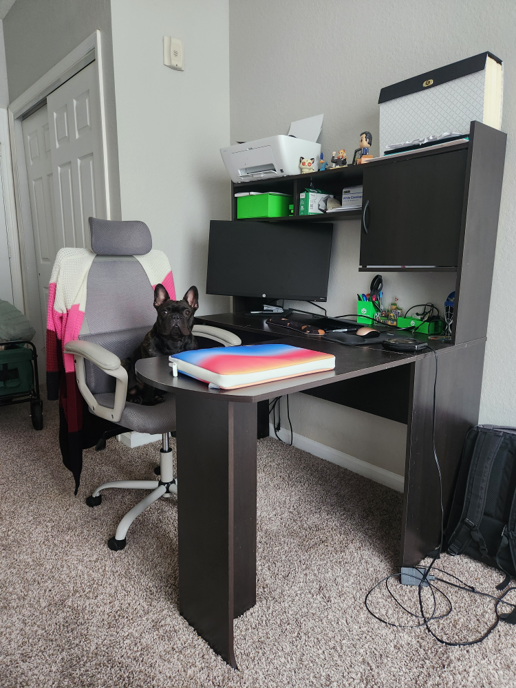 L-Shaped Desk with Hutch