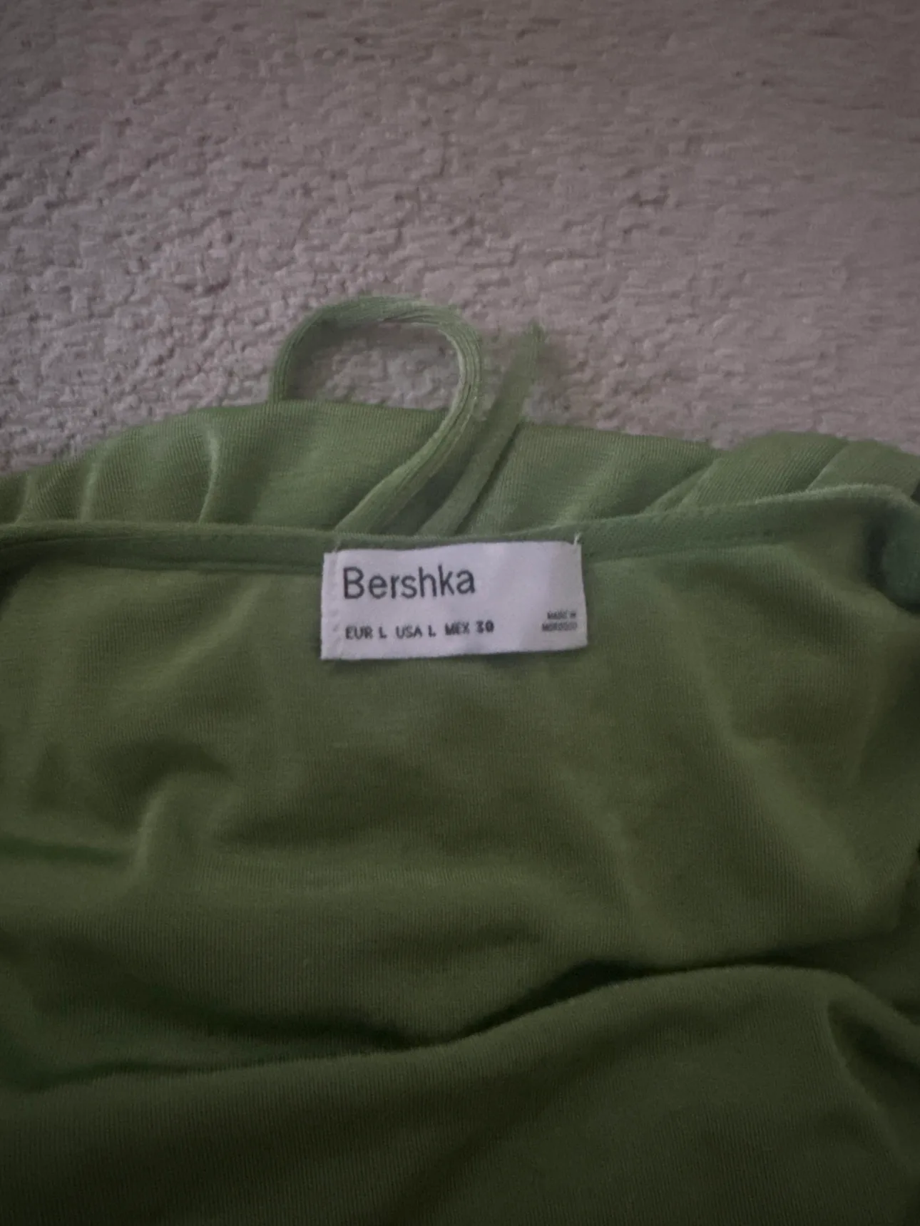Bershka Green Long Sleeve Cutout Dress image indicator(3)