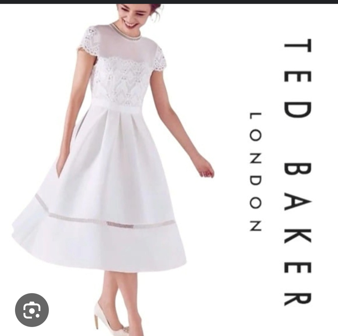 Ted Baker London White Lace Dress