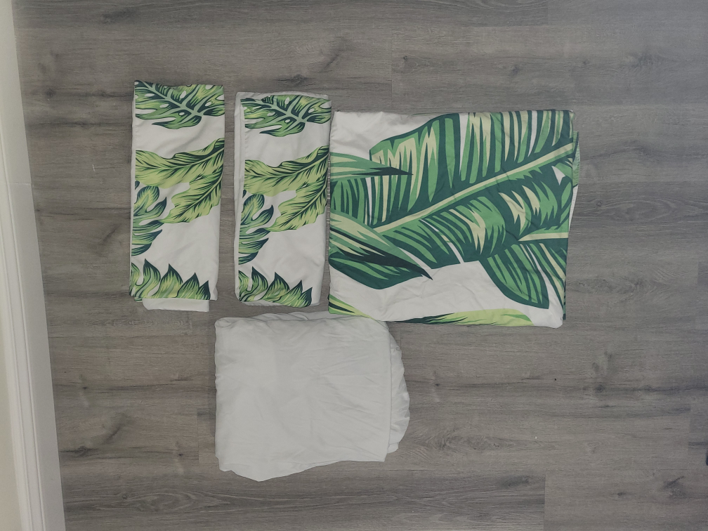 Full Bed-Tropical Leaf Bedding Set - photo 3