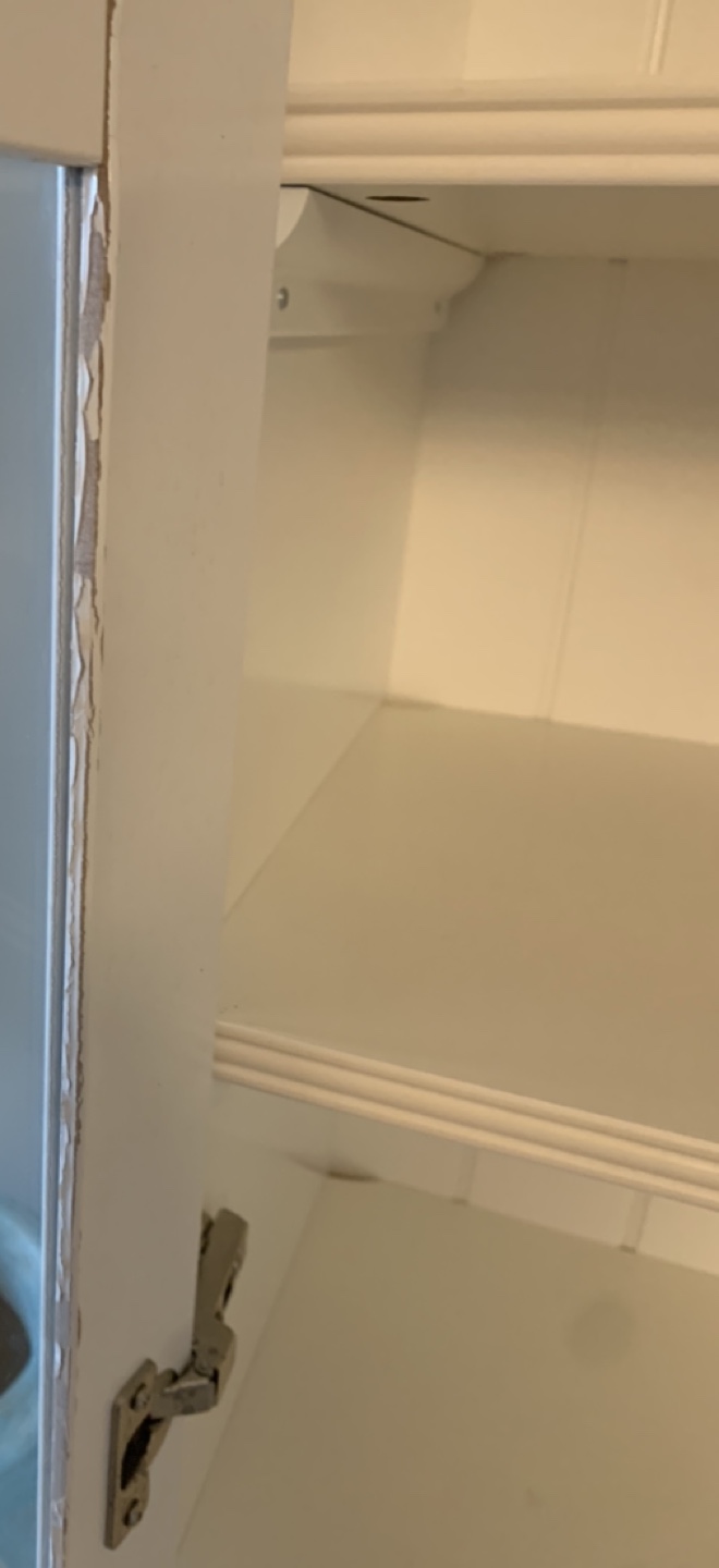 White Glass Door Cabinet - photo 3