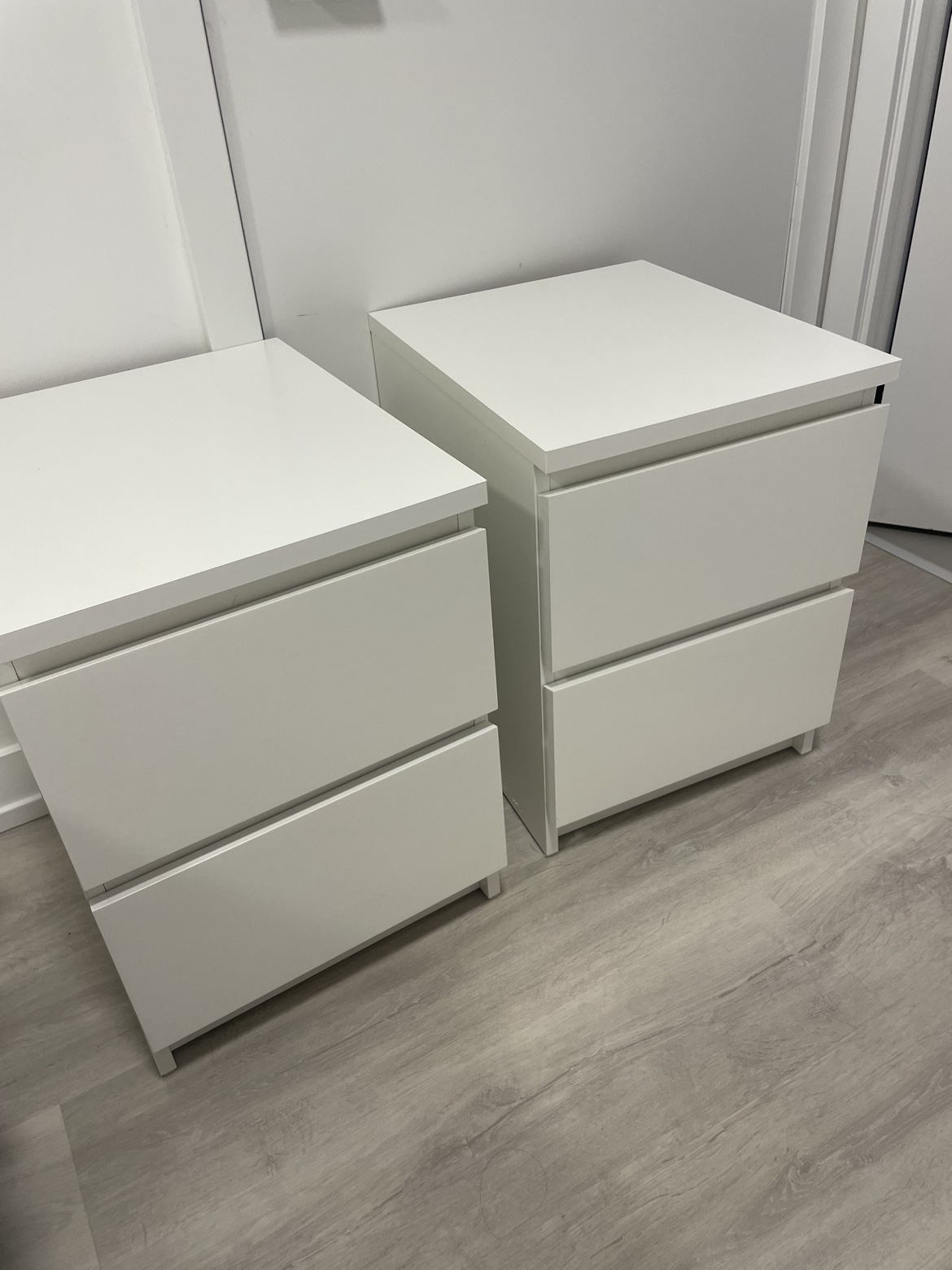 Two-drawer chest x 2