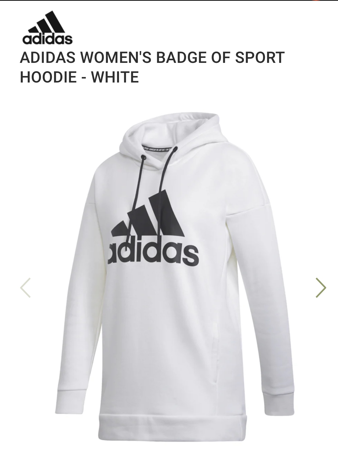Adidas Women's Badge of Sport Hoodie
