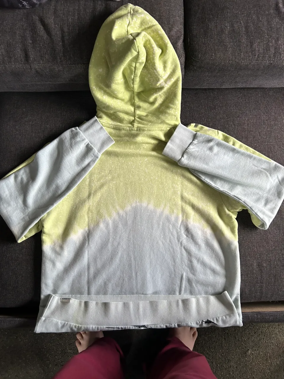 ELVN Paris - Yellow and Blue Tie Dye Hoodie image indicator(3)