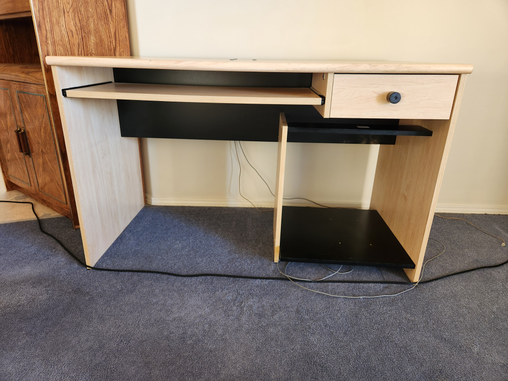 Computer Desk with Keyboard Tray and Drawer - photo 4