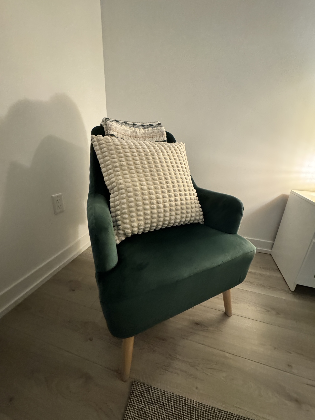 Velvet Green Armchair