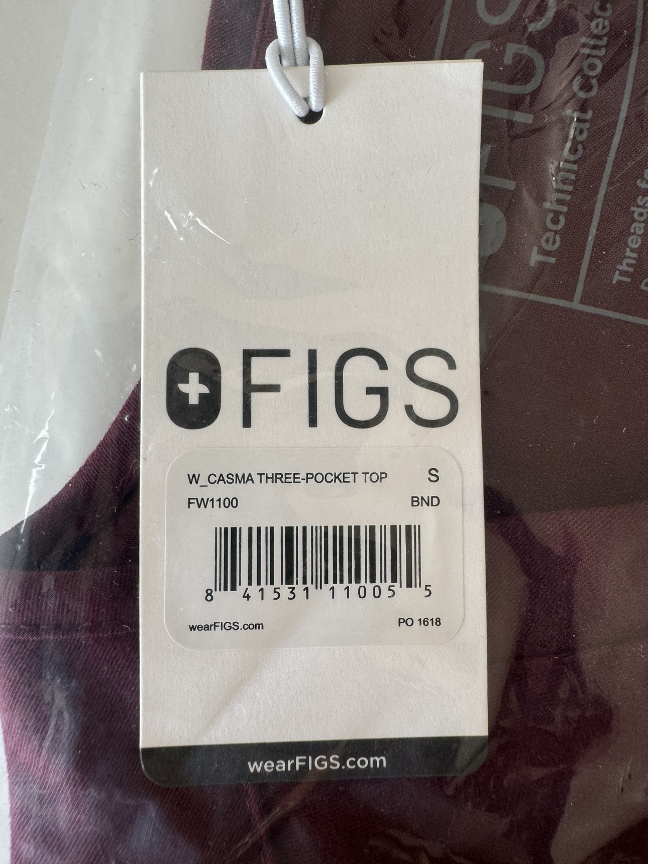 Women’s FIGS Scrub Set - Burgandy - photo 4
