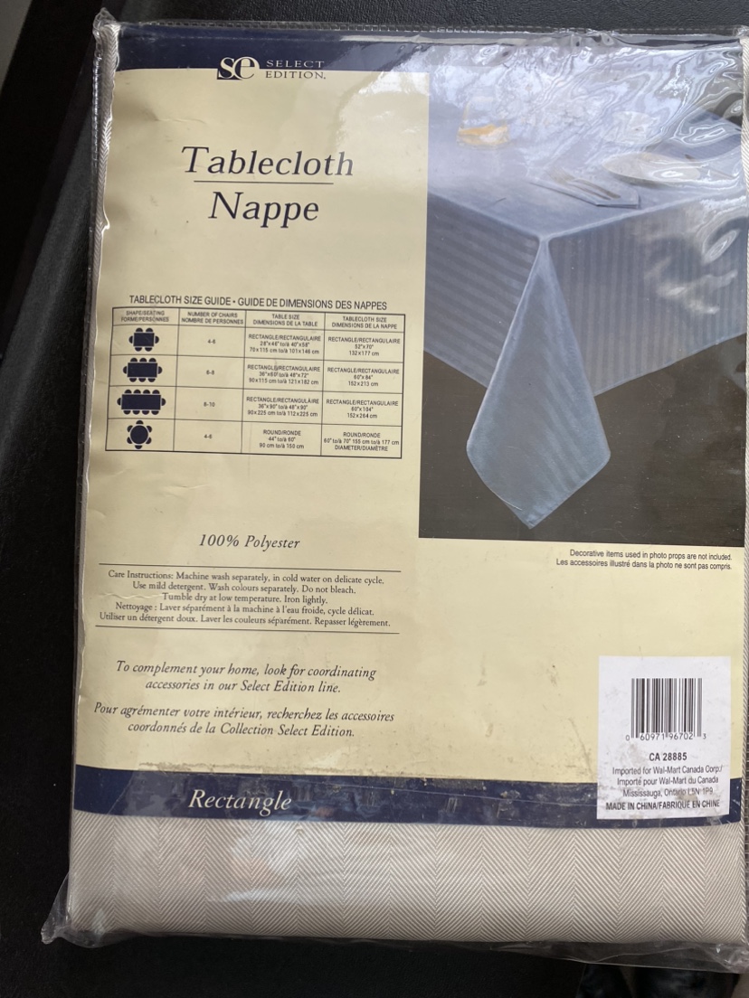 Select Edition Tablecloth - Ivory Herringbone - photo 2