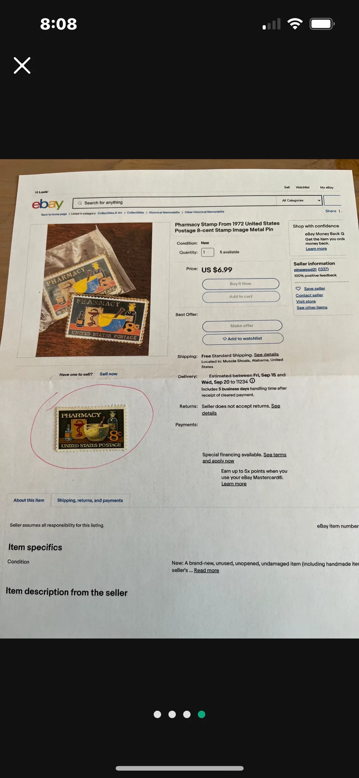 Vintage Collection of 3 Unused Stamps image indicator(4)