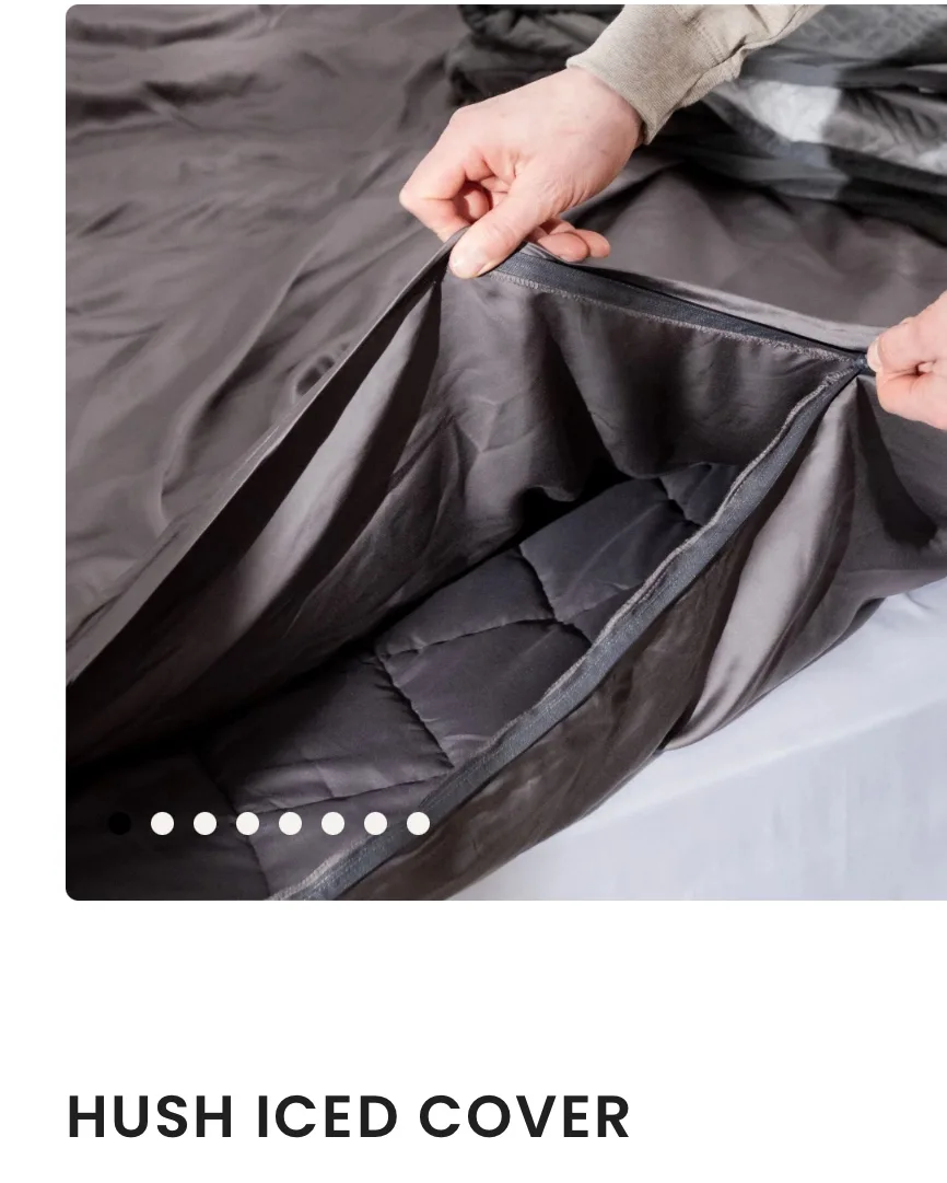 BRAND NEW Hush Iced Cover (king/grey) image indicator(7)