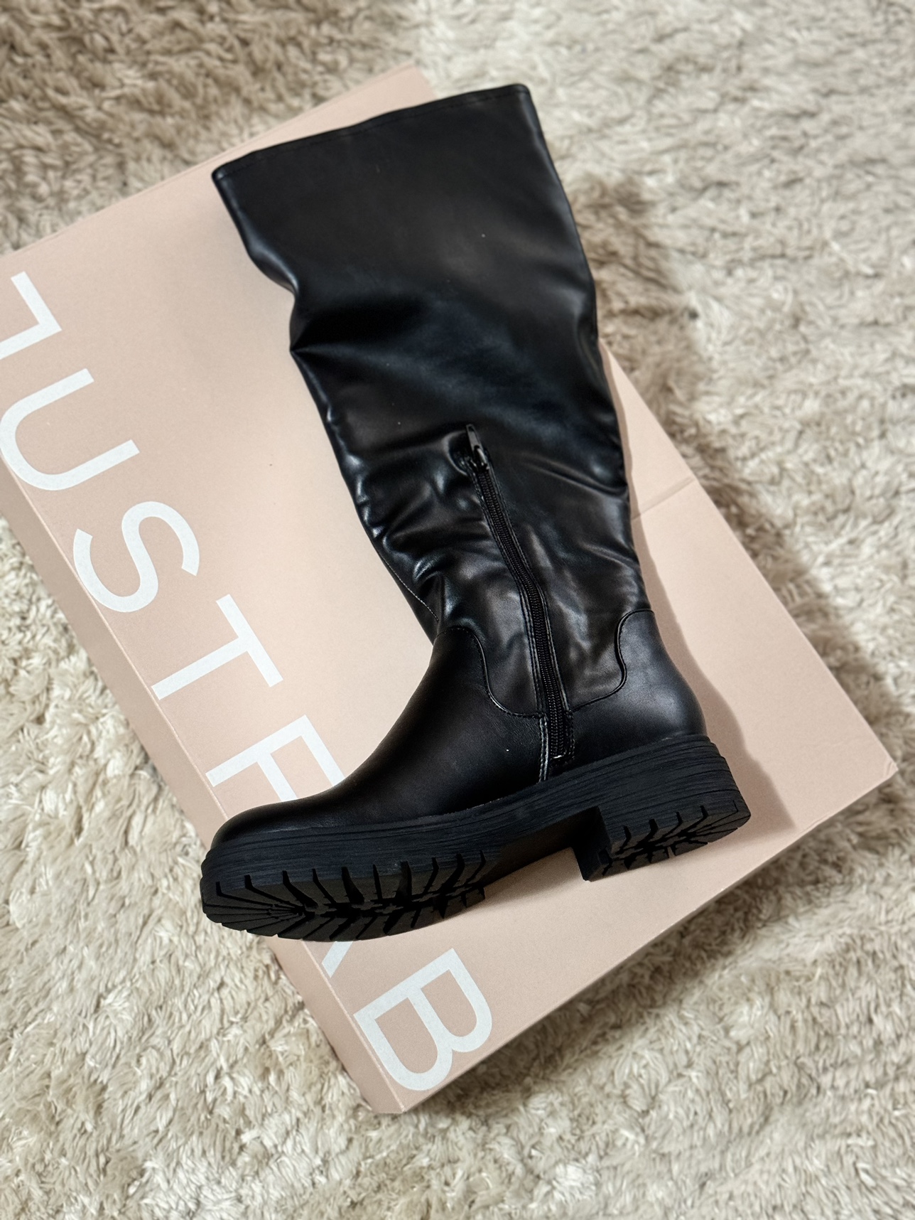 Black Knee-High Boots