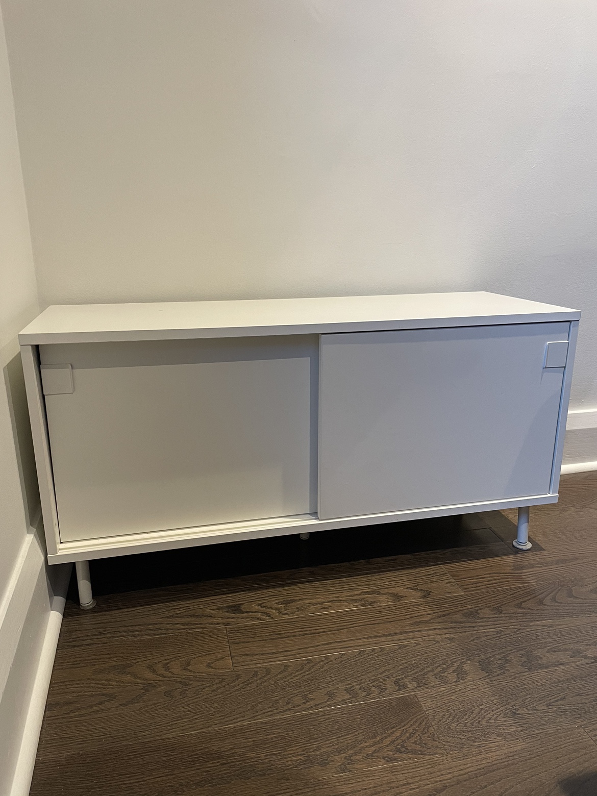 IKEA White Sliding Door Cabinet