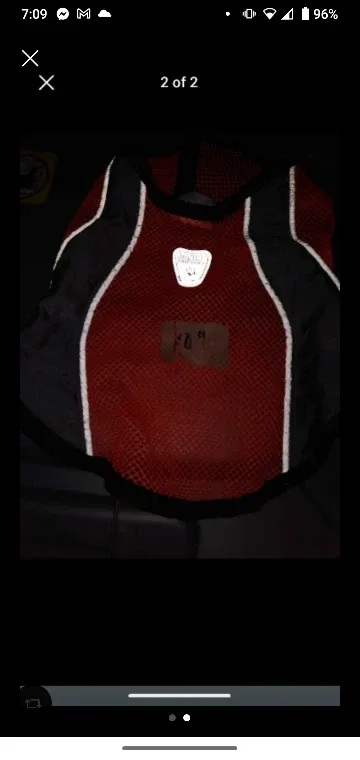 Dog Safety Vest small 10 inch from neck to tail image indicator(2)