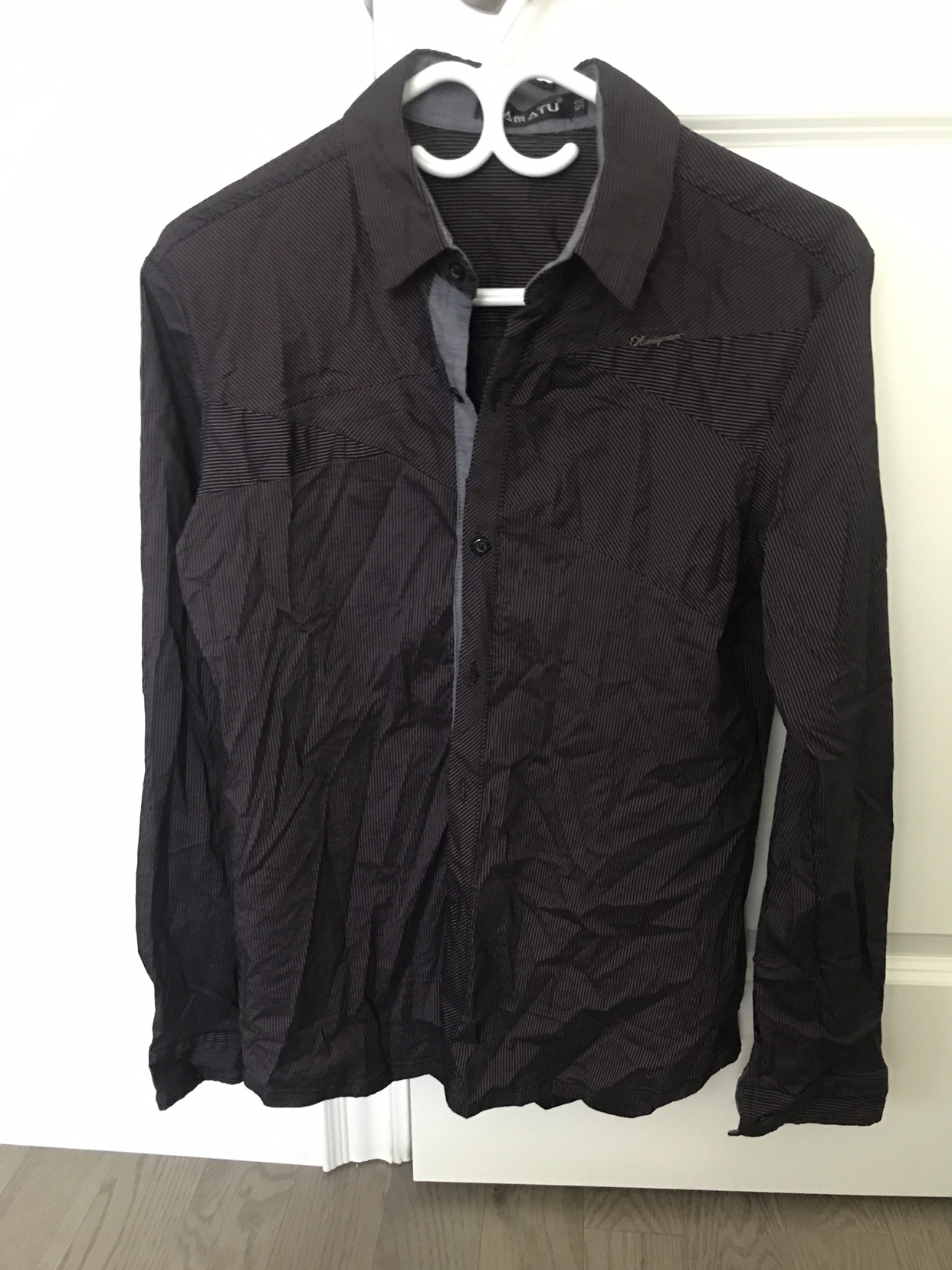 Black Striped Dress Shirt