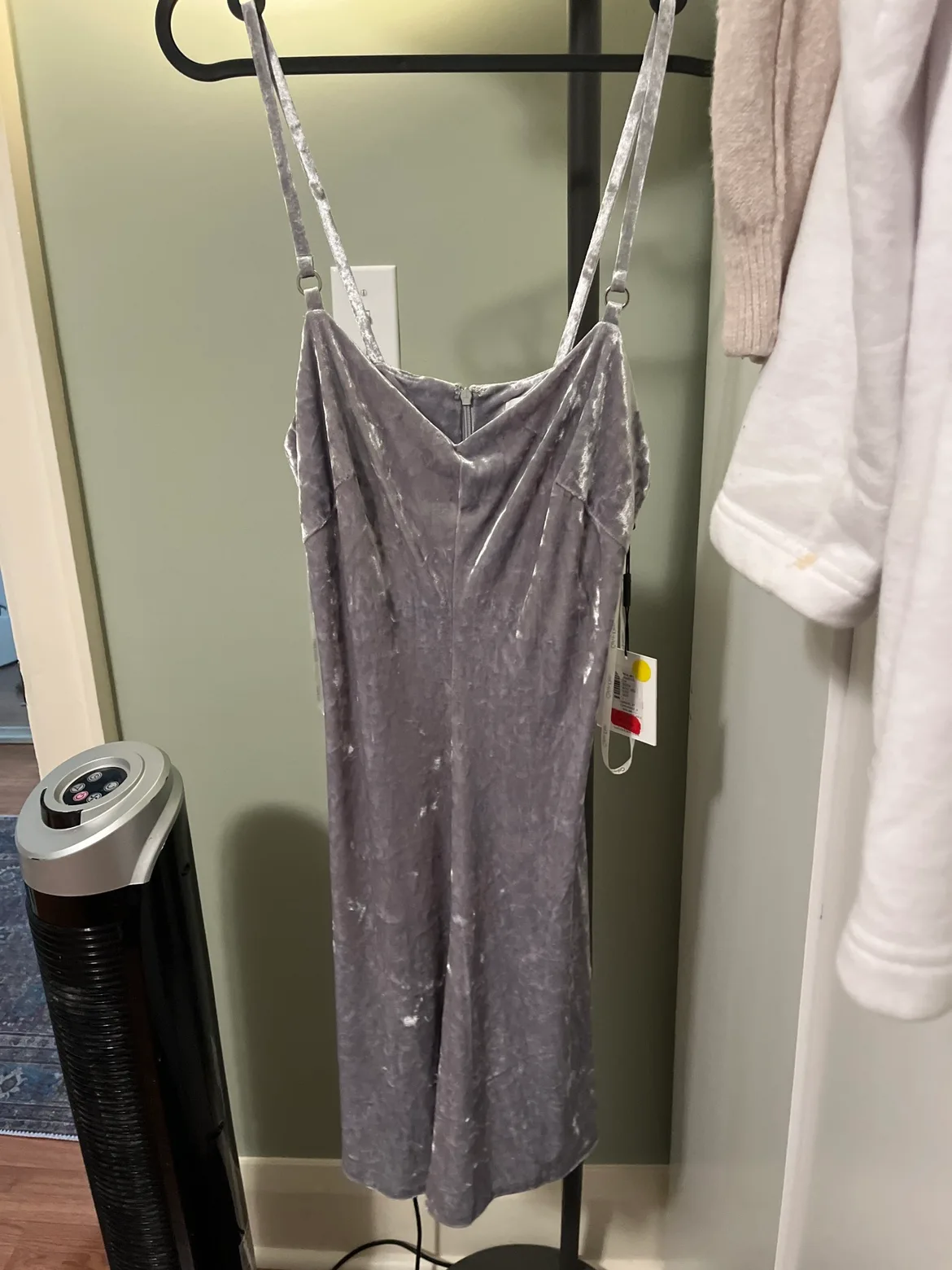 Calvin Klein Velvet Slip Dress thumbnail