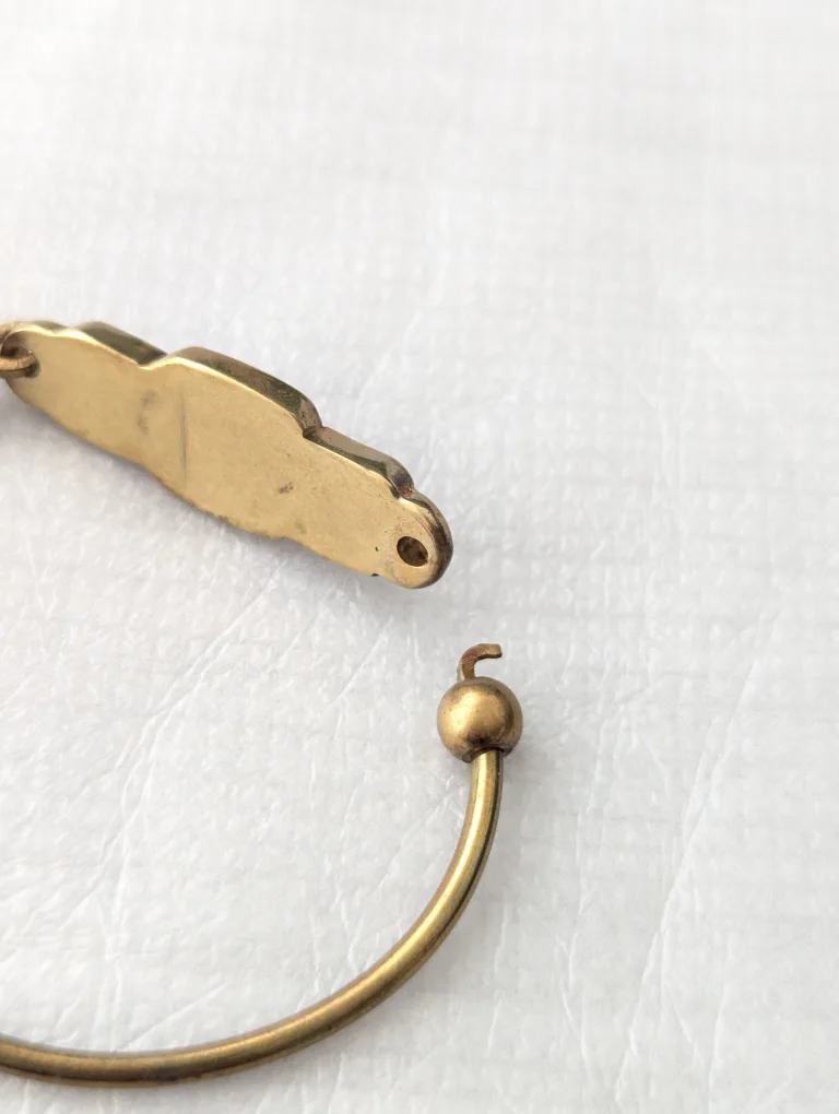 Vintage brass bracelet image indicator(4)