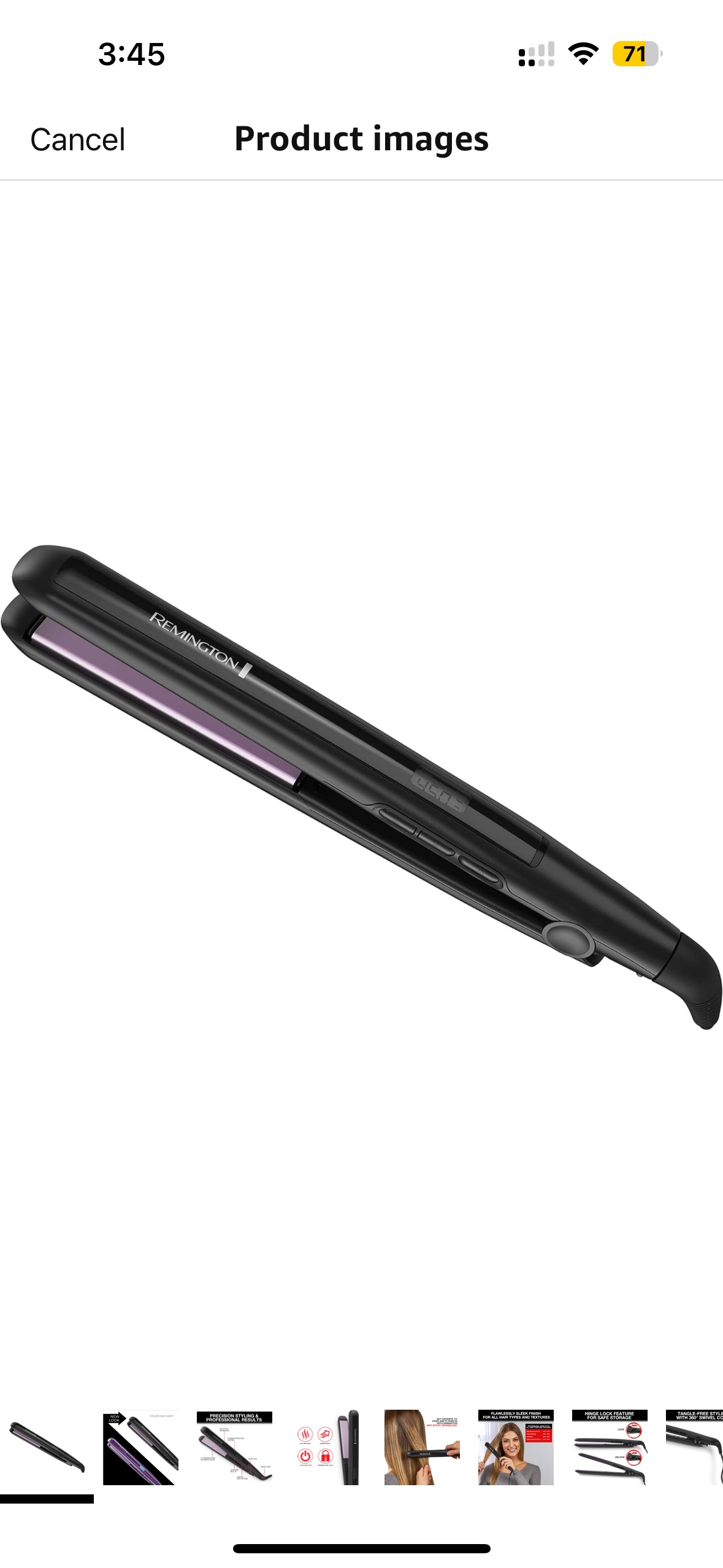 ⭐️Remington hair straightener/ flat Iron (Black)⭐️