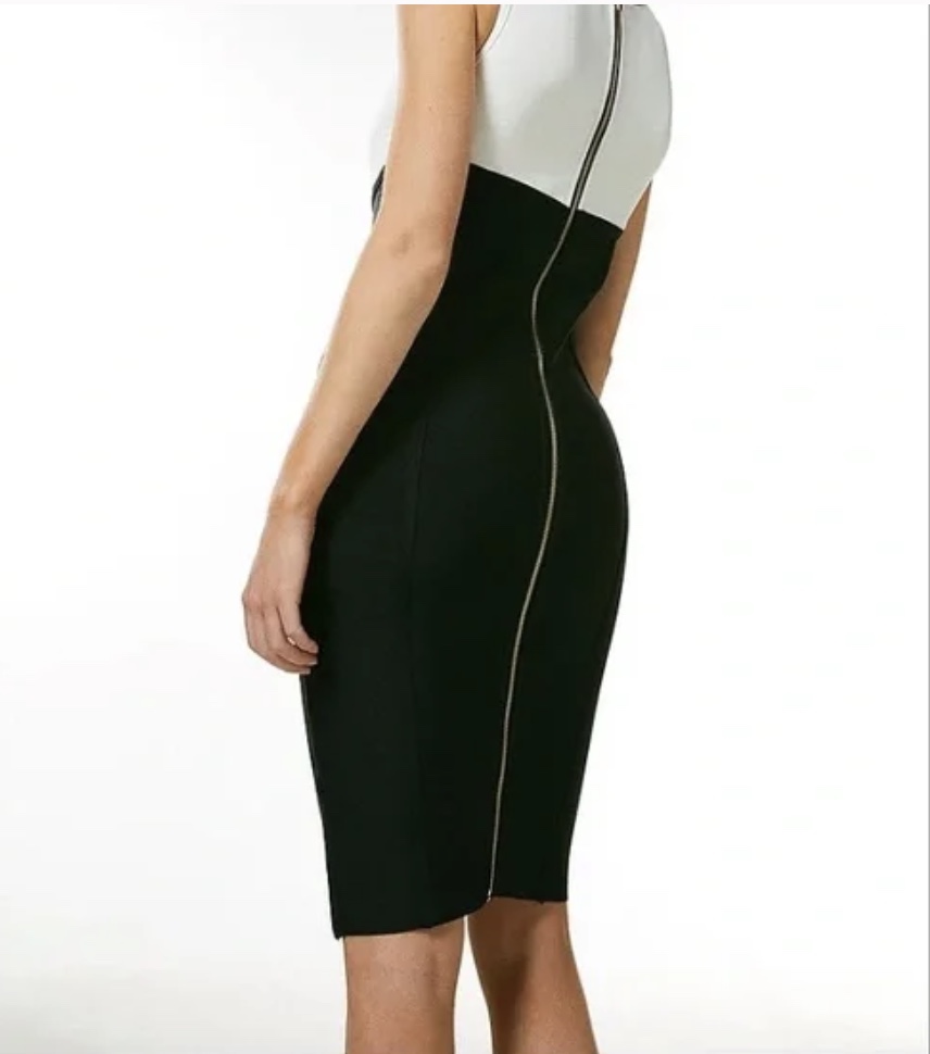Karen Millen Black and White Dress - photo 4